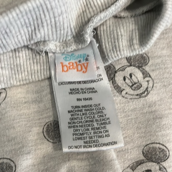 DISNEY BABY GREY SWEATPANTS 12M - Picture 3 of 3